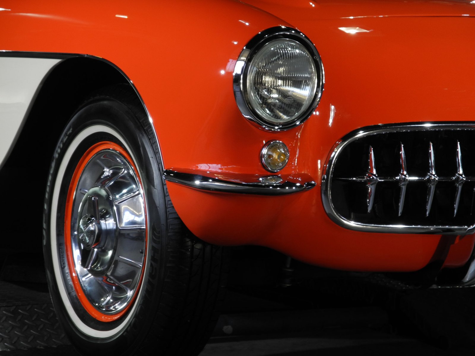 Detail eines restaurierten Oldtimers